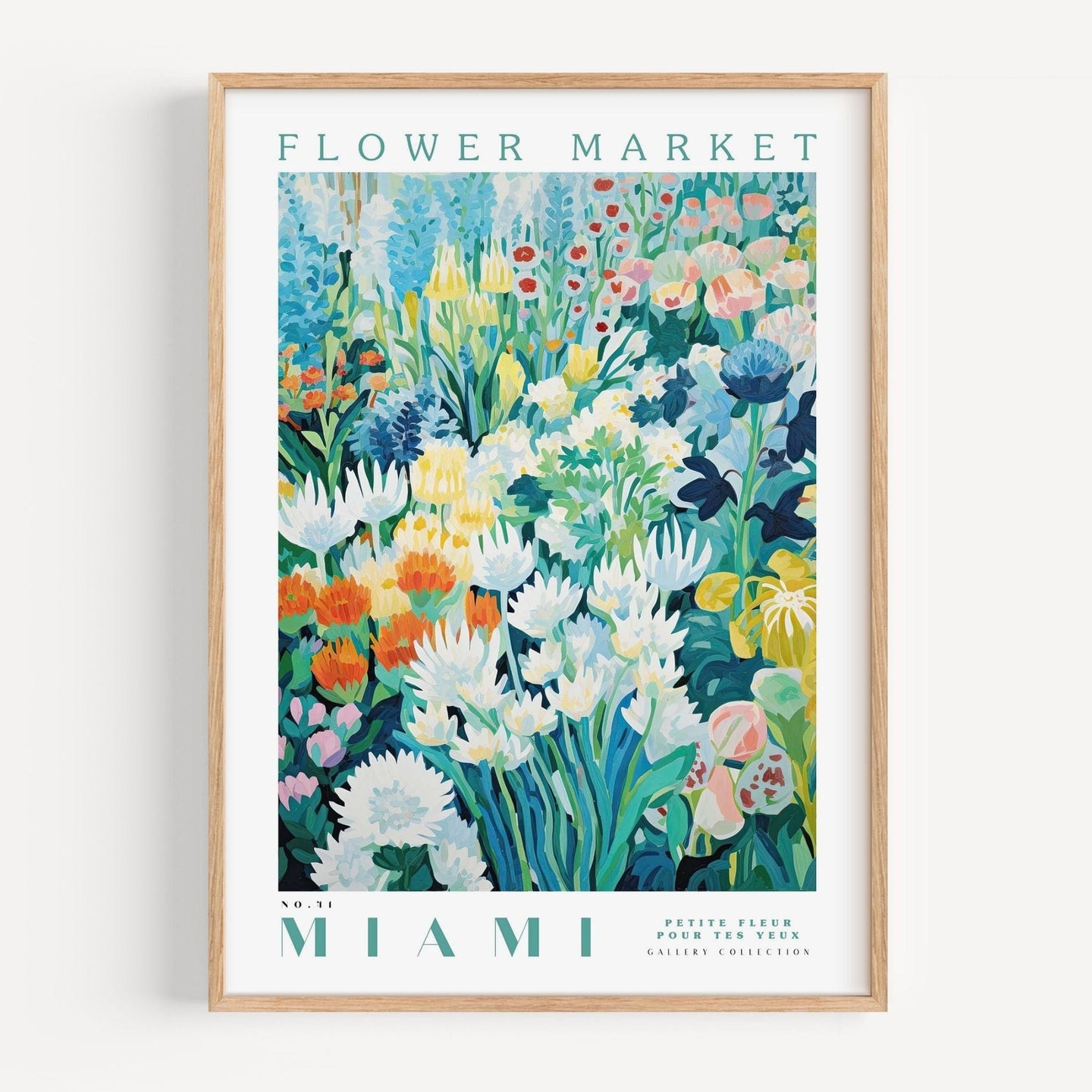 Miami Flower Market Poster - Posters - Enchanted Sights