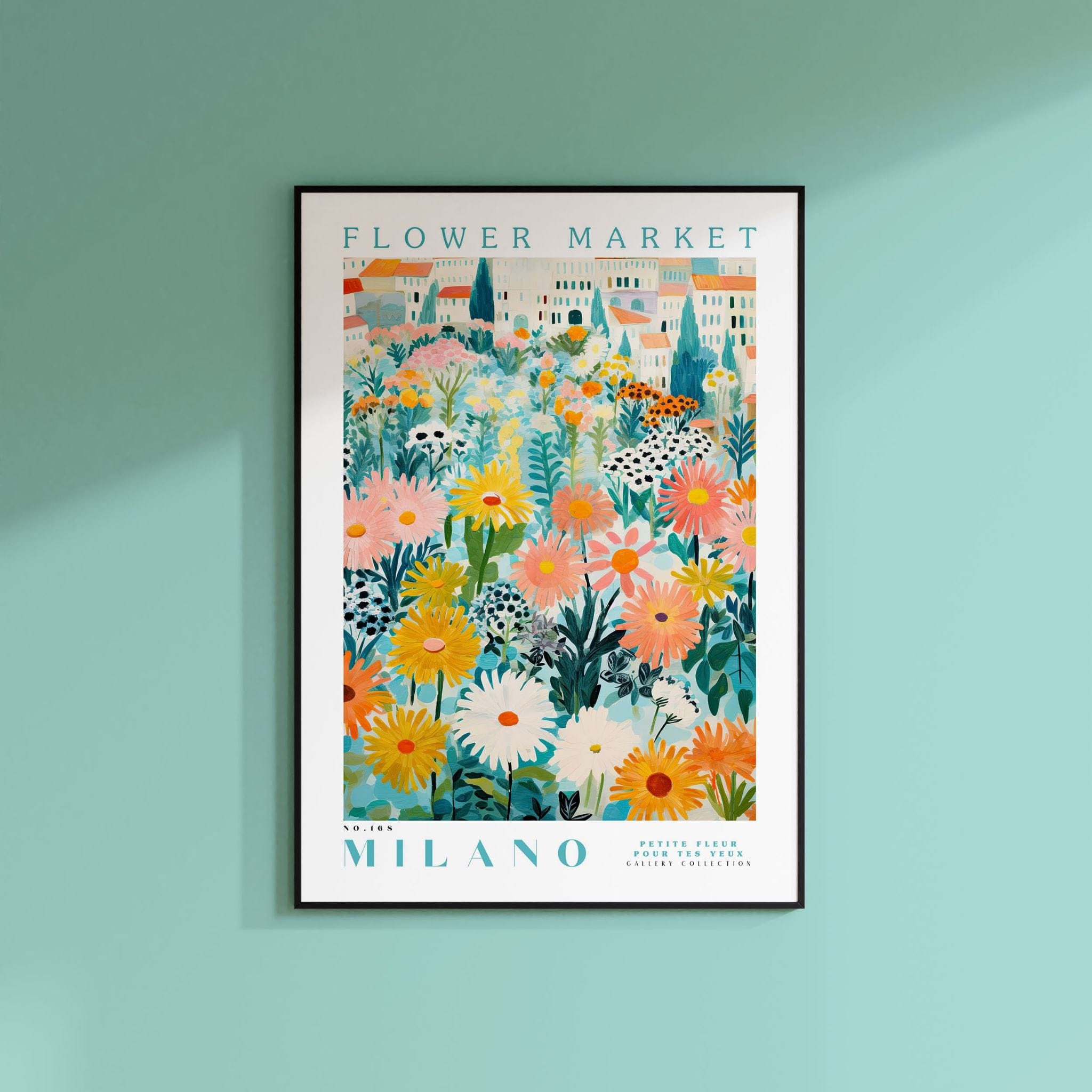 Milano Flower Market Poster - Posters - Enchanted Sights