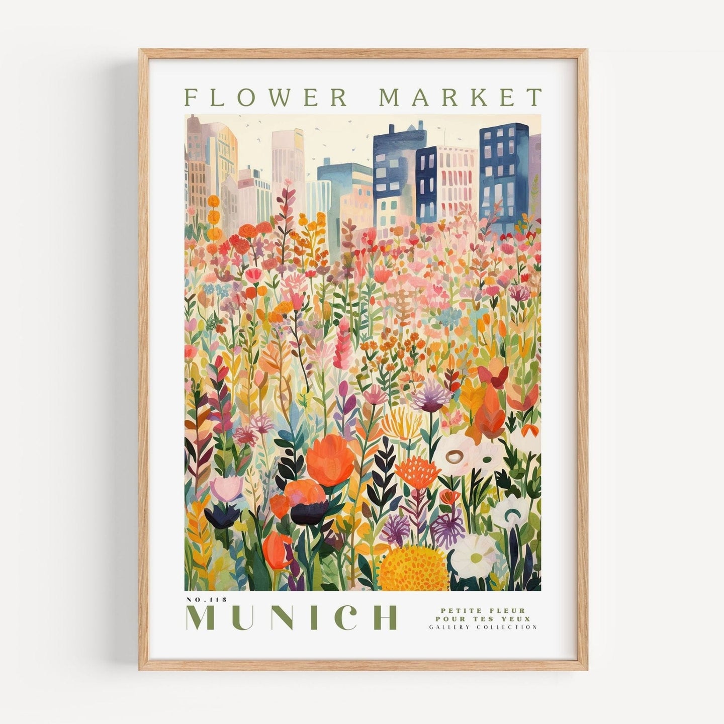 Munich Flower Market Poster - Posters - Enchanted Sights