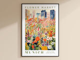 Munich Flower Market Poster - Posters - Enchanted Sights