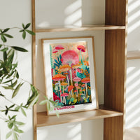 Mushroom Poster - Posters - Enchanted Sights