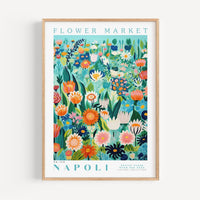 Napoli Flower Market Poster - Posters - Enchanted Sights