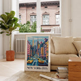 New York City Travel Poster - Poster - Enchanted Sights