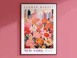 New York Flower Market Poster - Posters - Enchanted Sights