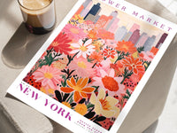 New York Flower Market Poster - Posters - Enchanted Sights