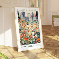 New York Flower Market Poster - Posters - Enchanted Sights