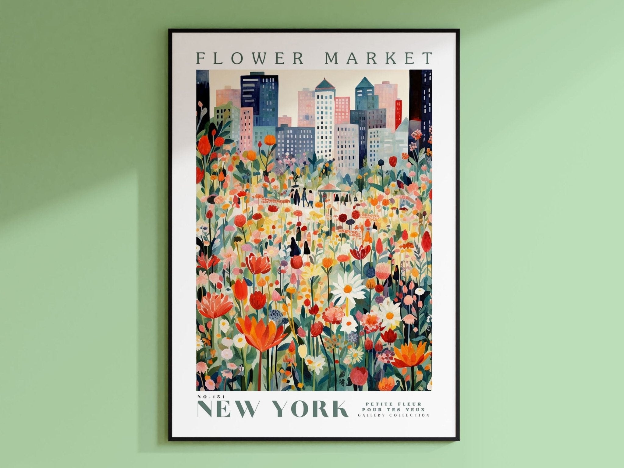 New York Flower Market Poster - Posters - Enchanted Sights