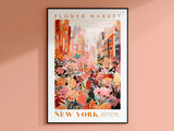 New York Flower Market Poster - Posters - Enchanted Sights