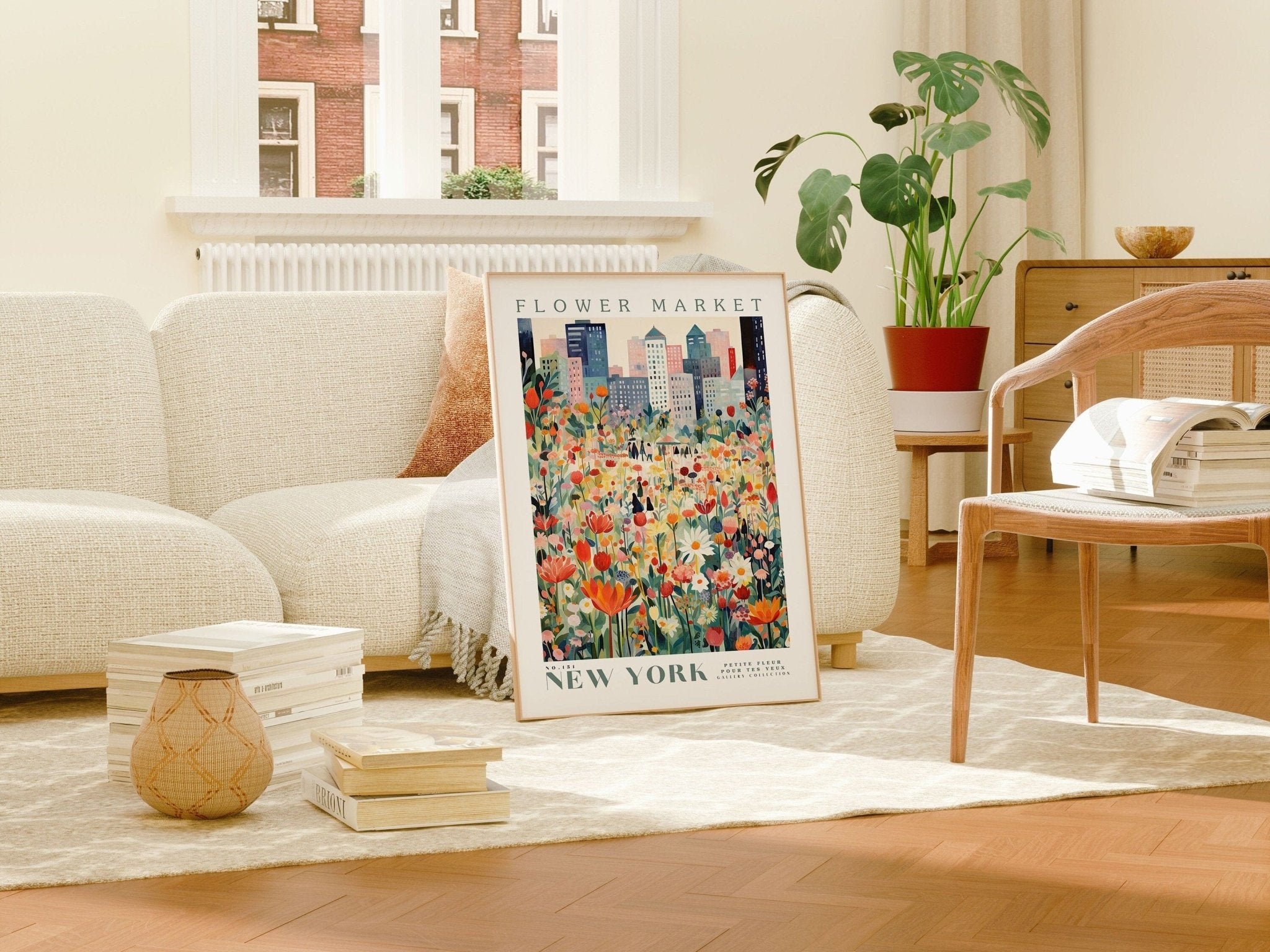 New York Flower Market Poster - Posters - Enchanted Sights