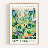 New York Flower Market Poster - Posters - Enchanted Sights