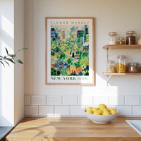 New York Flower Market Poster - Posters - Flower Poster