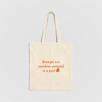 Orange Fruit Tote Bag - Bags - Enchanted Sights