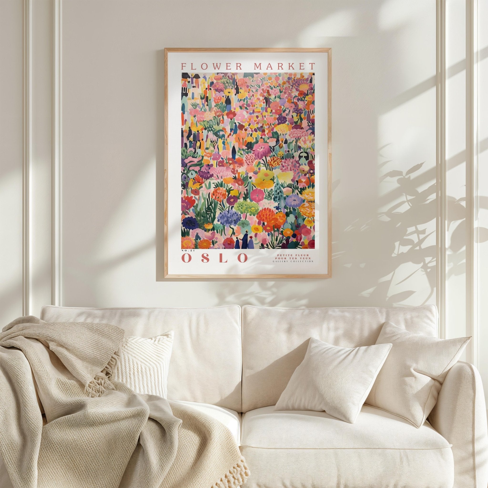 Oslo Flower Market Poster - Posters - Flower Poster