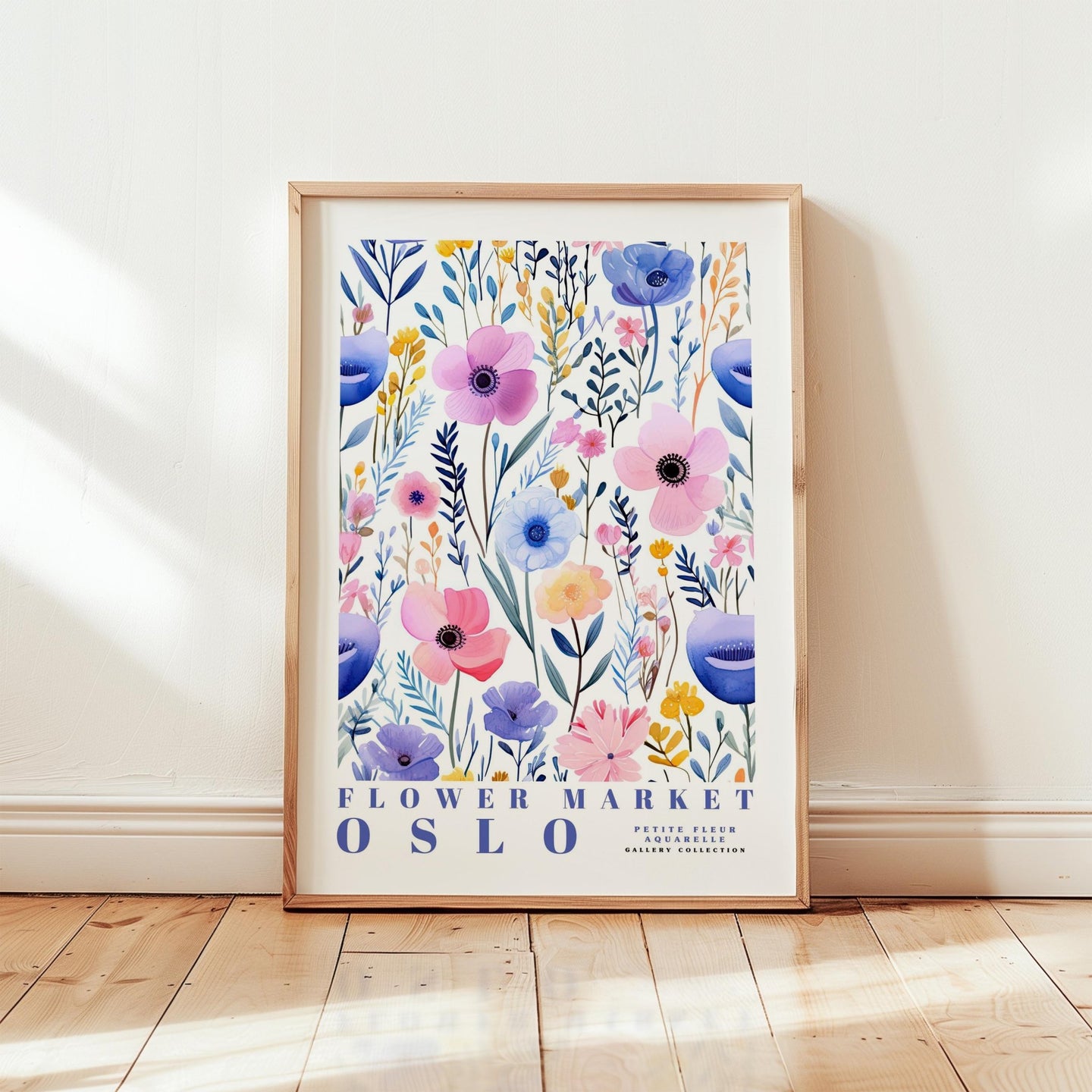 Oslo Flower Market Poster - Posters - Flower Poster