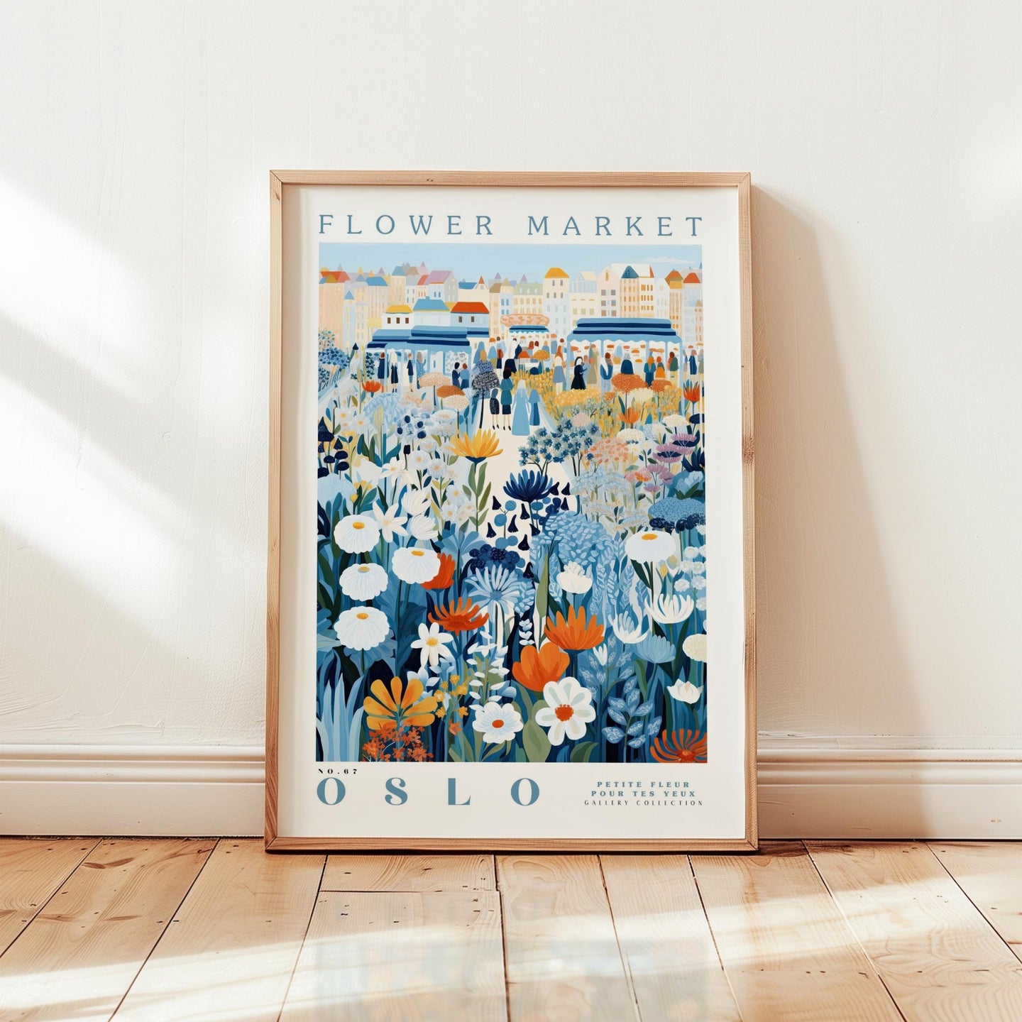Oslo Flower Market Poster - Posters - Flower Poster