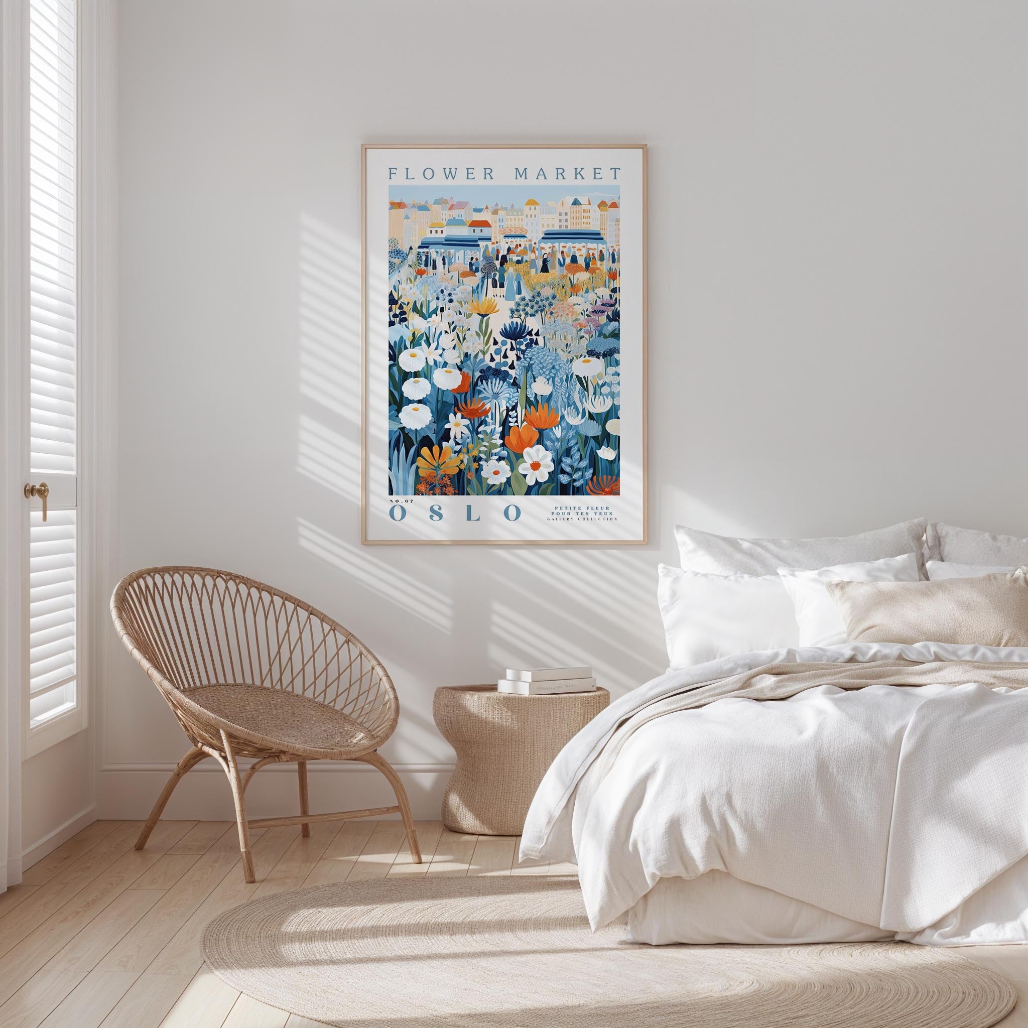 Oslo Flower Market Poster - Posters - Flower Poster