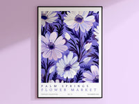 Palm Springs Flower Market Poster - Posters - Enchanted Sights