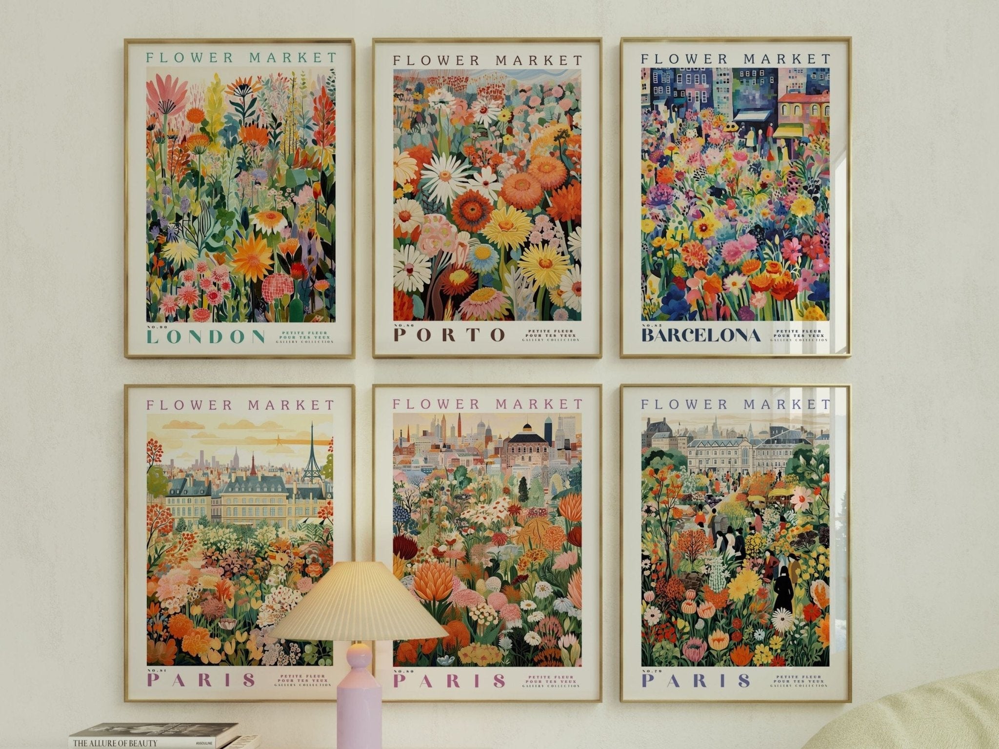 Paris Flower Market Poster - Posters - Enchanted Sights