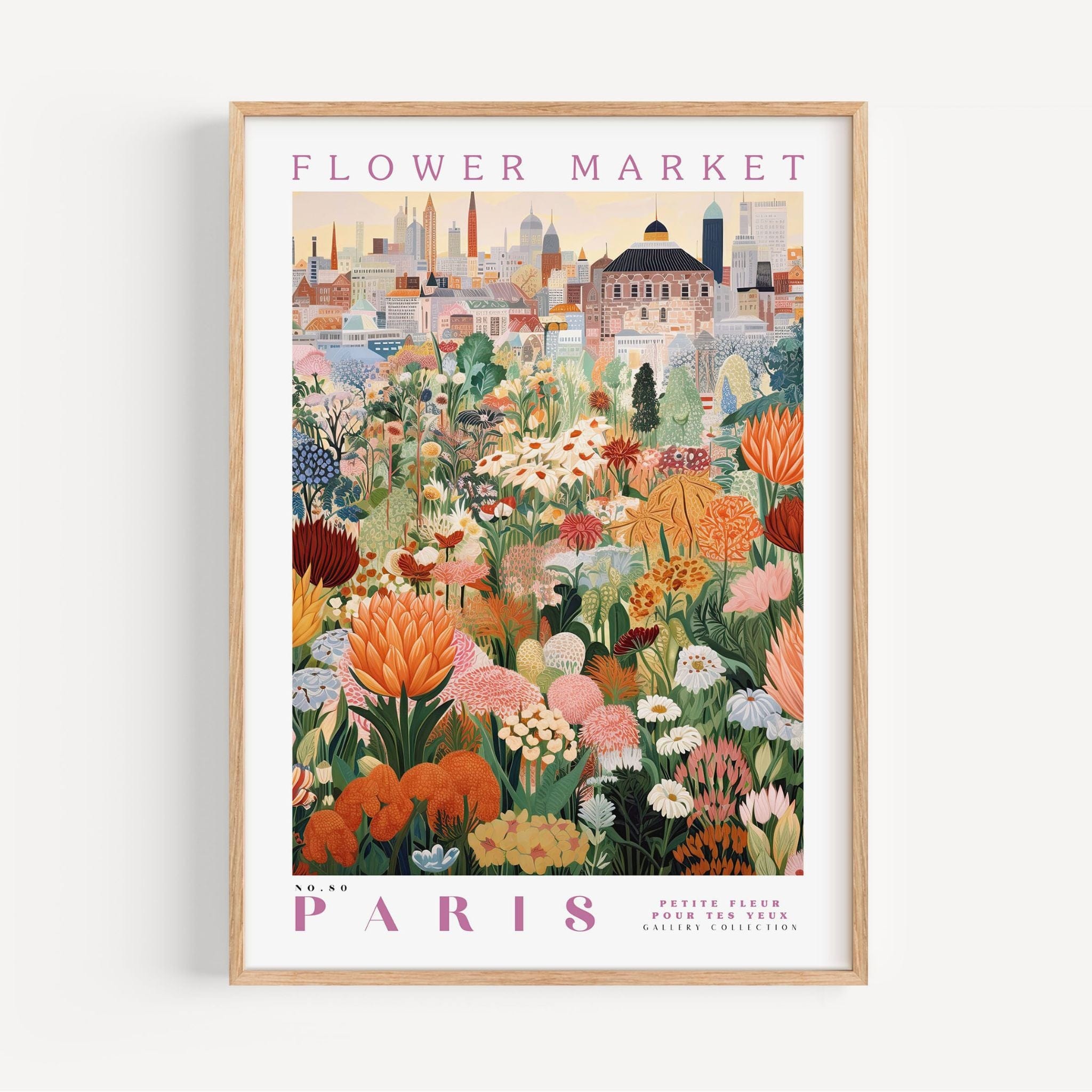 Paris Flower Market Poster - Posters - Enchanted Sights