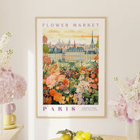 Paris Flower Market Poster - Posters - Enchanted Sights