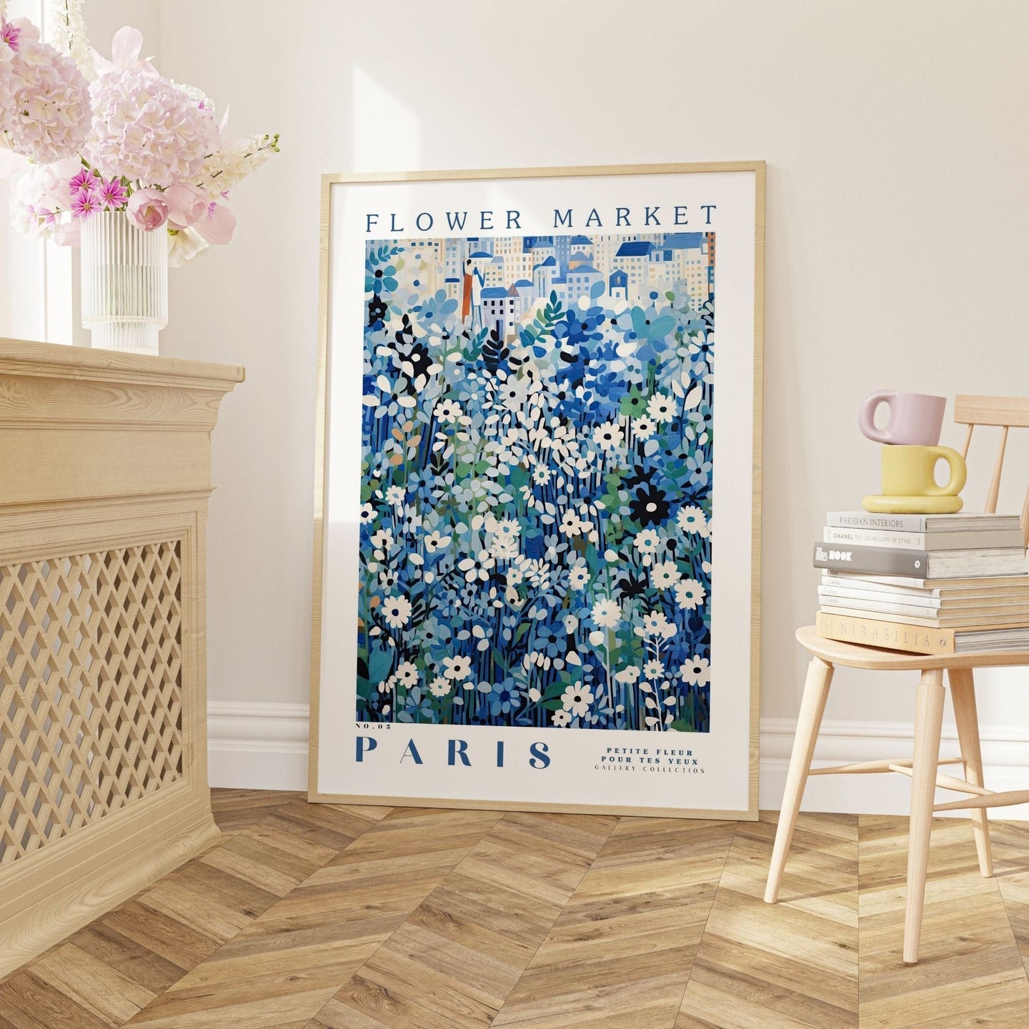 Paris Flower Market Poster - Posters - Enchanted Sights