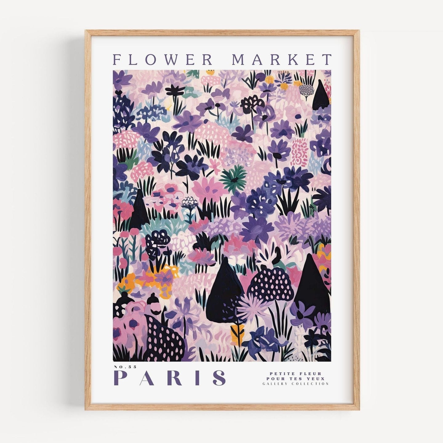 Paris Flower Market Poster - Posters - Enchanted Sights