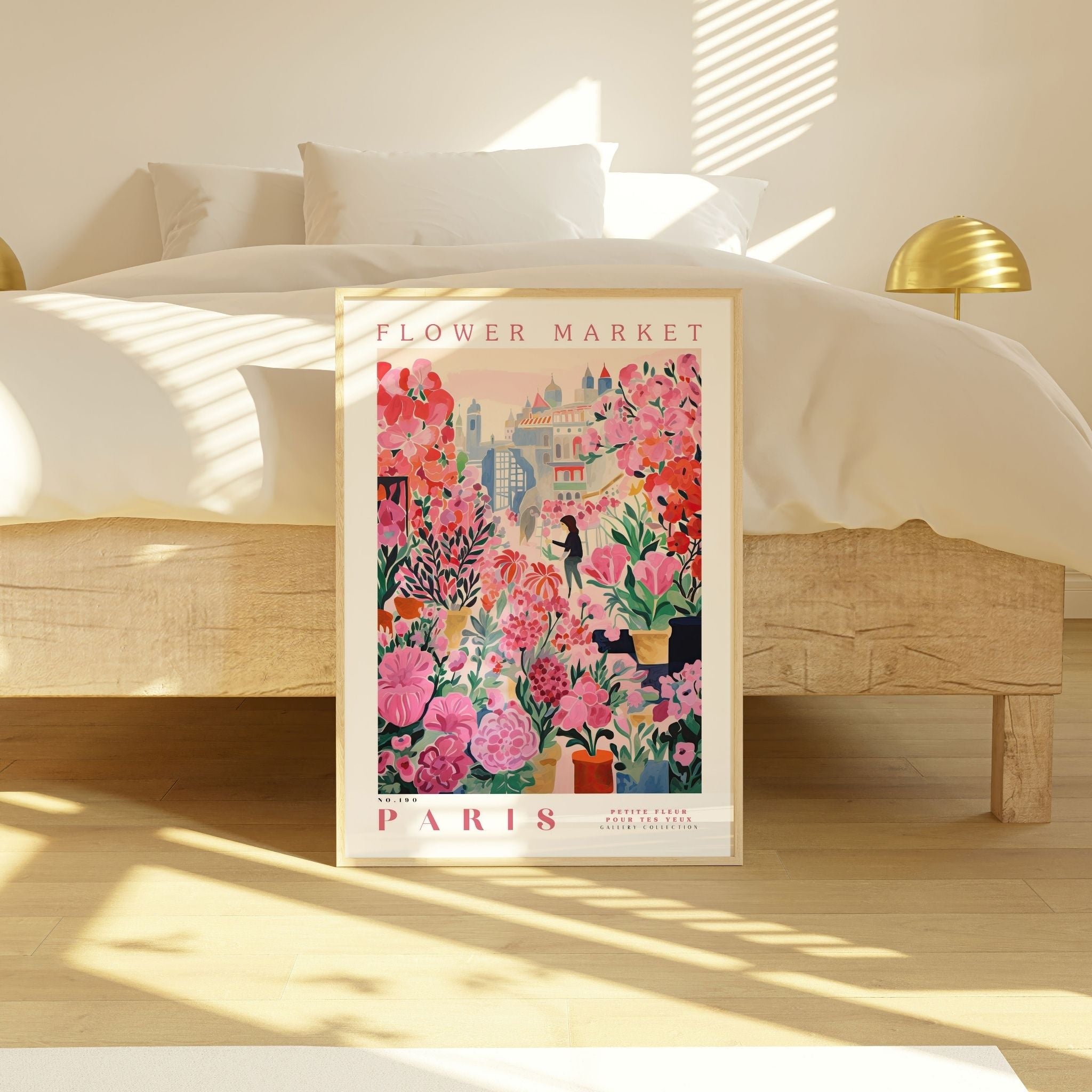 Paris Flower Market Poster - Posters - Enchanted Sights