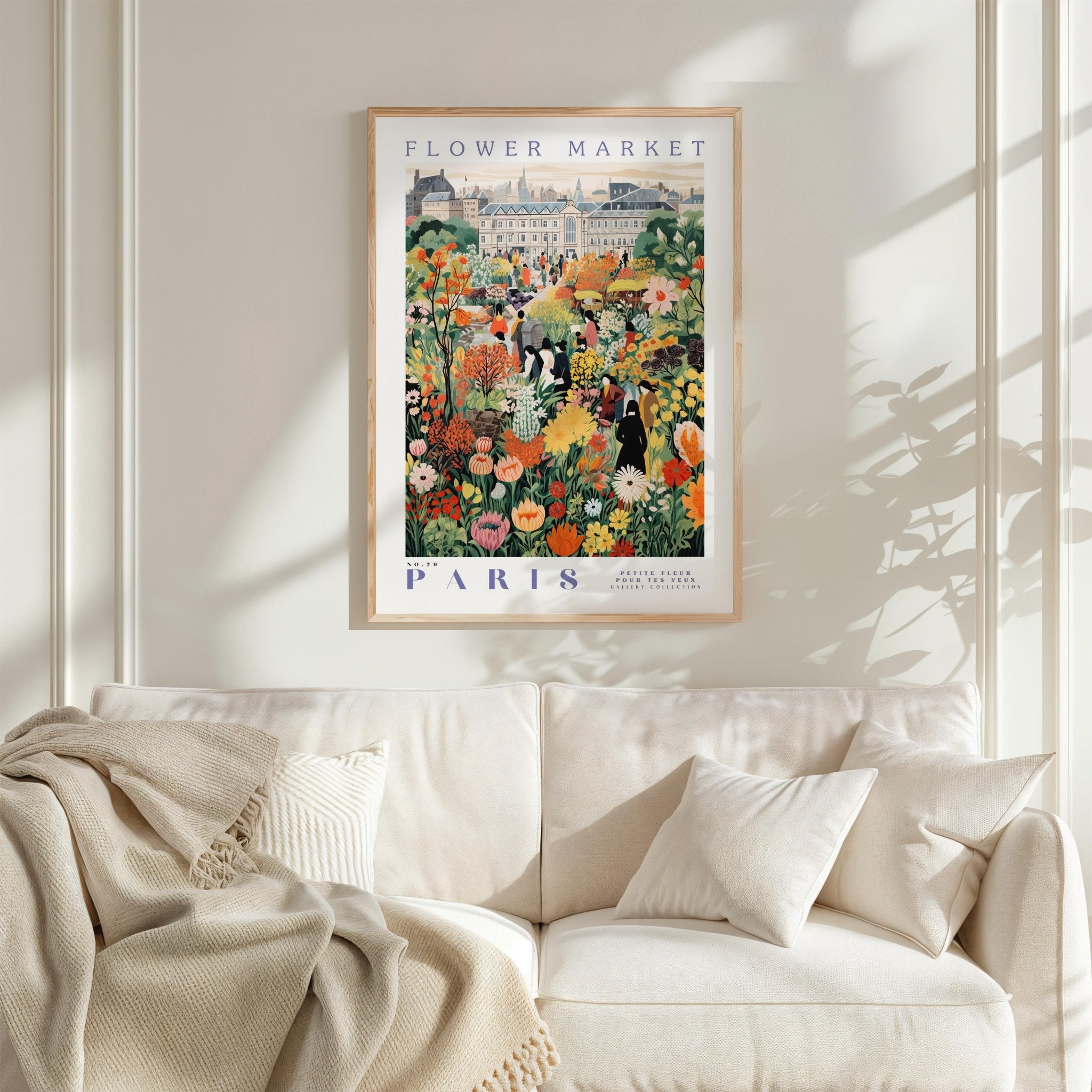 Paris Flower Market Poster - Posters - Flower Poster