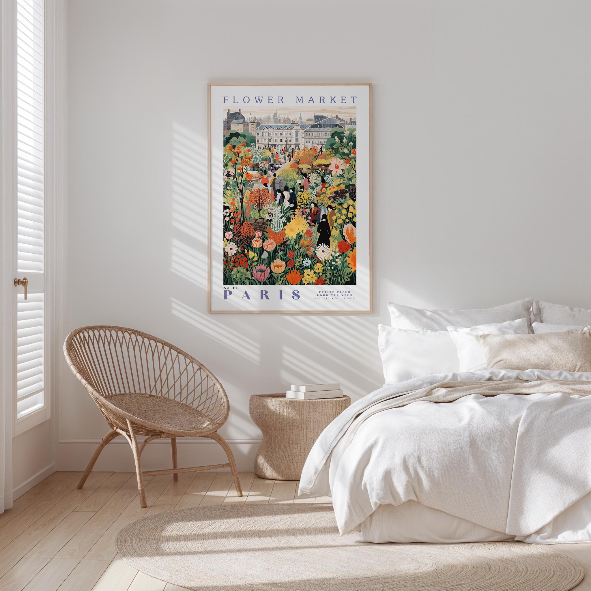 Paris Flower Market Poster - Posters - Flower Poster