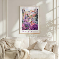 Perugia Flower Market Poster - Posters - Flower Poster