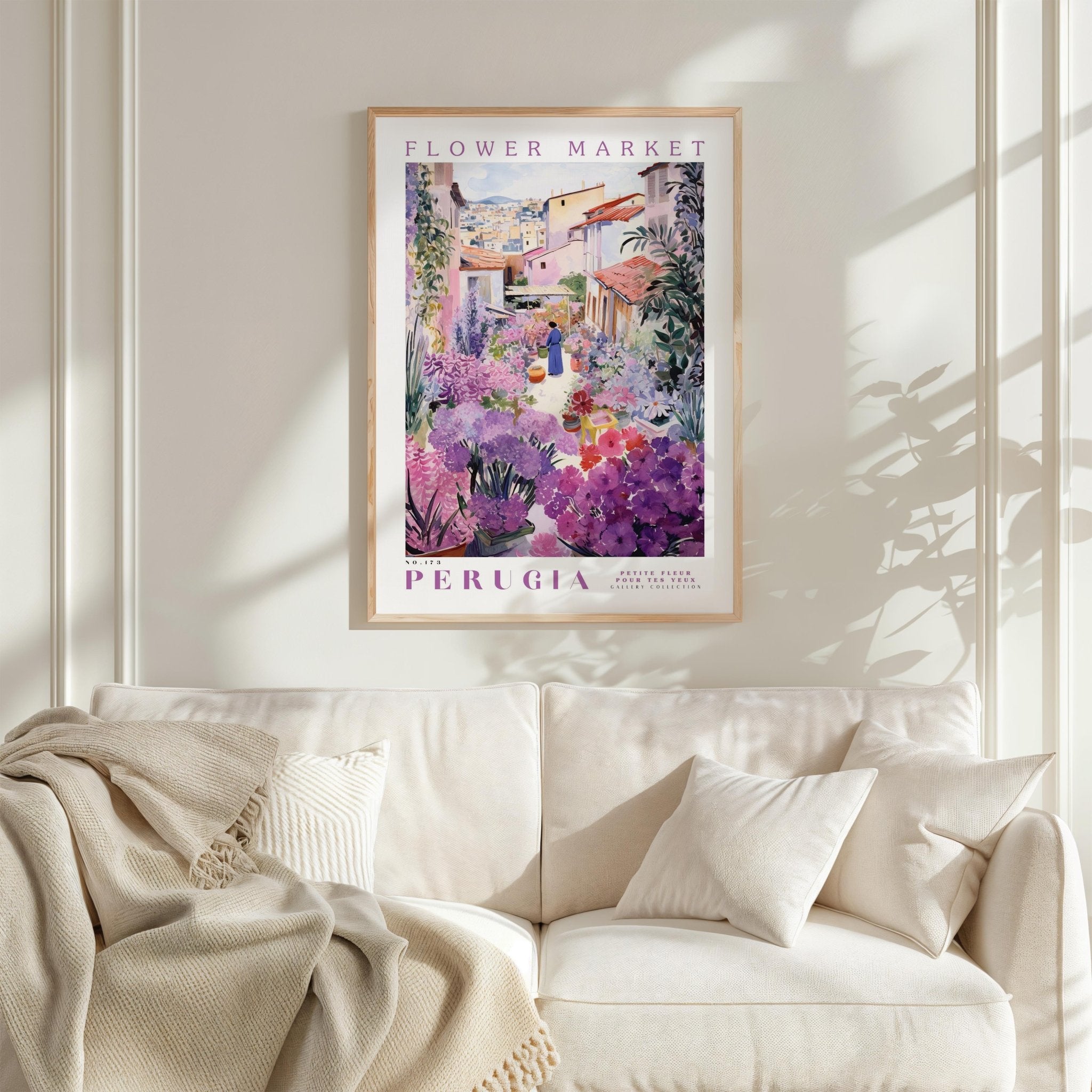 Perugia Flower Market Poster - Posters - Flower Poster