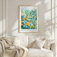 Pescara Flower Market Poster - Posters - Flower Poster
