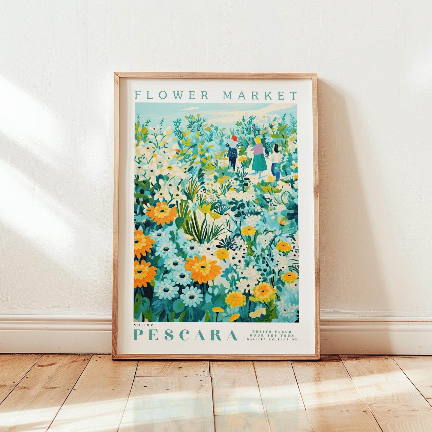 Pescara Flower Market Poster - Posters - Flower Poster