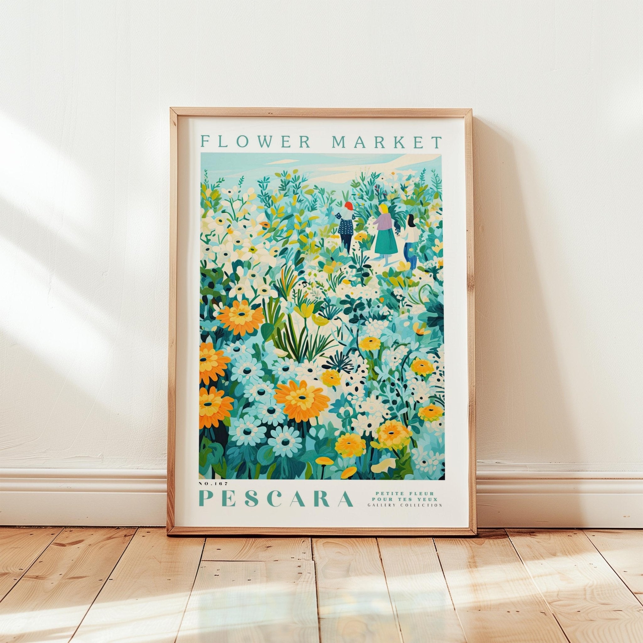 Pescara Flower Market Poster - Posters - Flower Poster