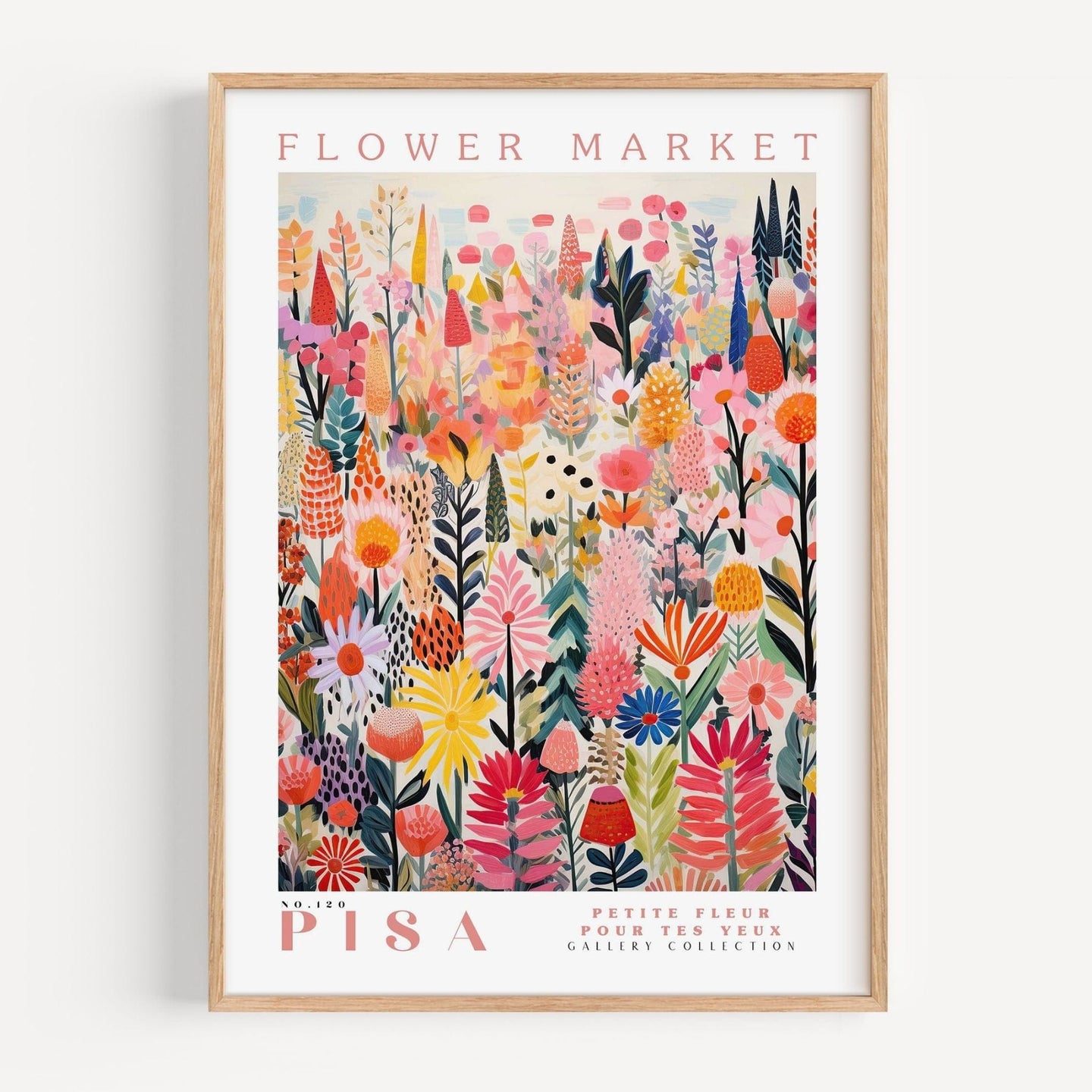 Pisa Flower Market Poster - Poster - Enchanted Sights