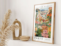 Porto Flower Market Poster - Posters - Enchanted Sights