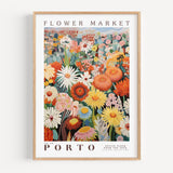 Porto Flower Market Poster - Posters - Enchanted Sights