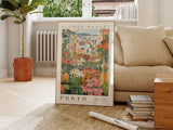 Porto Flower Market Poster - Posters - Enchanted Sights