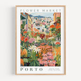 Porto Flower Market Poster - Posters - Enchanted Sights