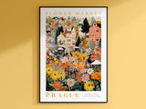 Prague Flower Market Poster - Posters - Enchanted Sights