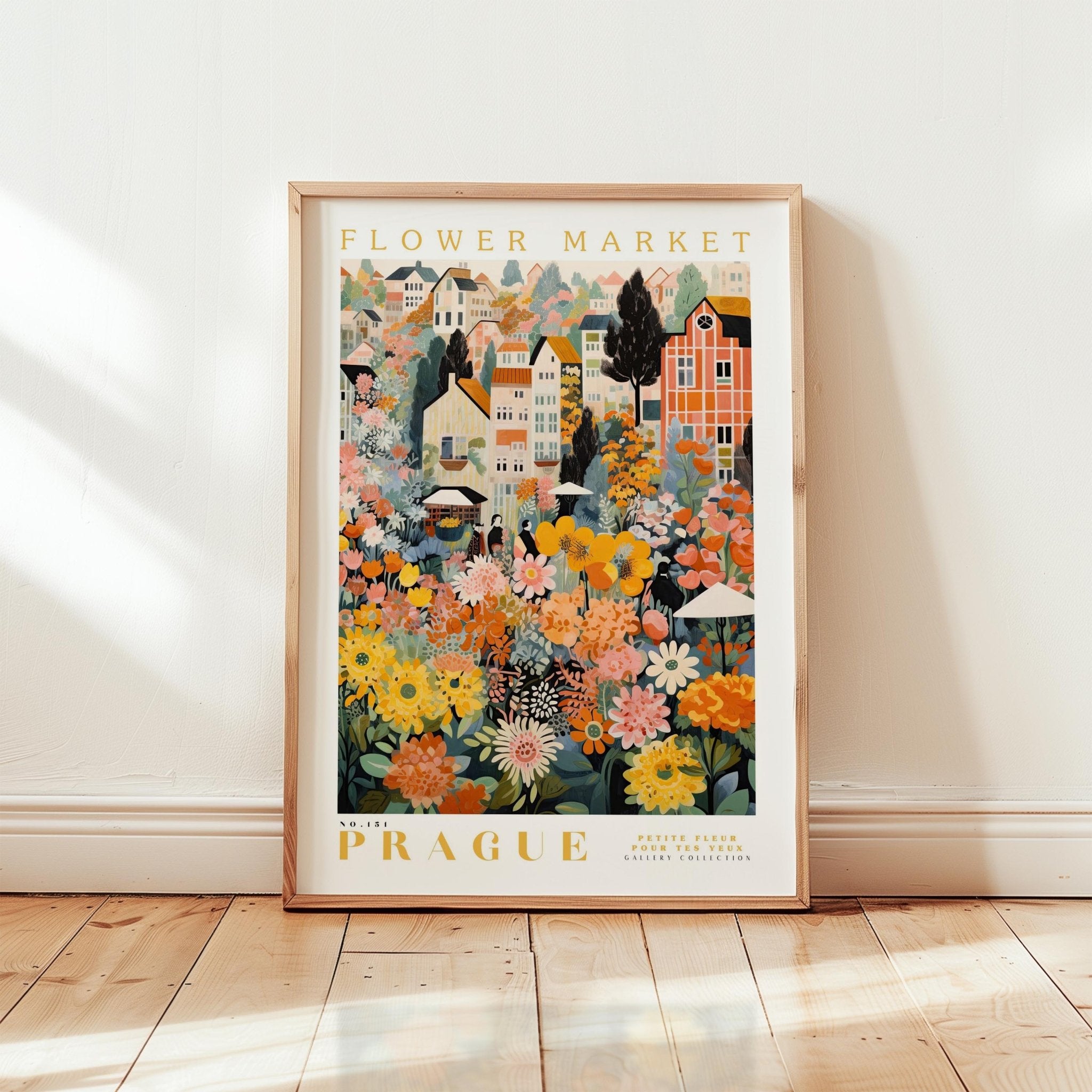 Prague Flower Market Poster - Posters - Flower Poster