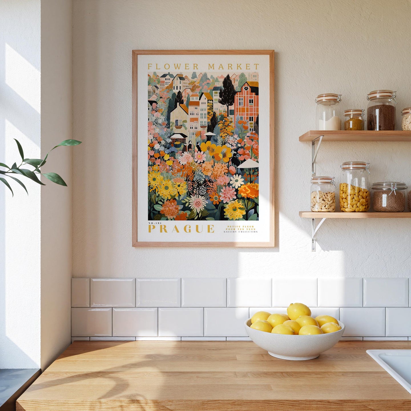 Prague Flower Market Poster - Posters - Flower Poster