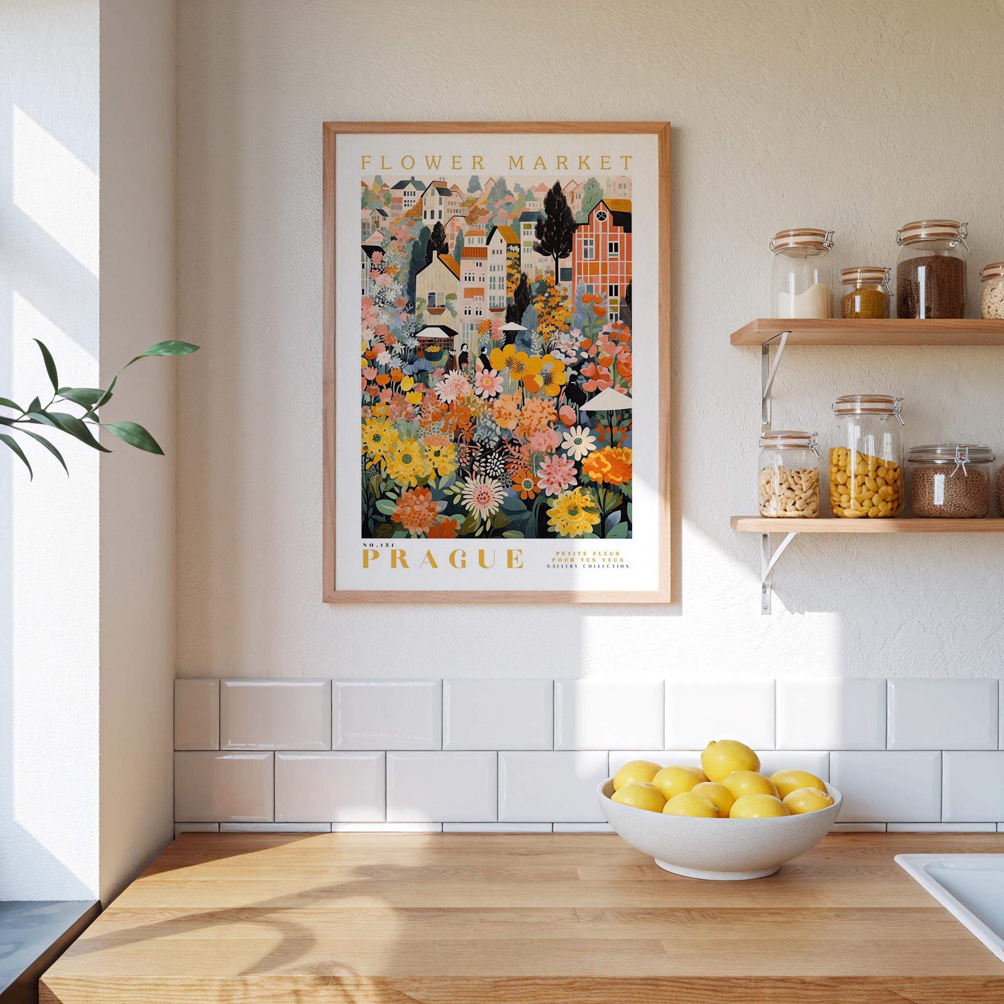 Prague Flower Market Poster - Posters - Flower Poster