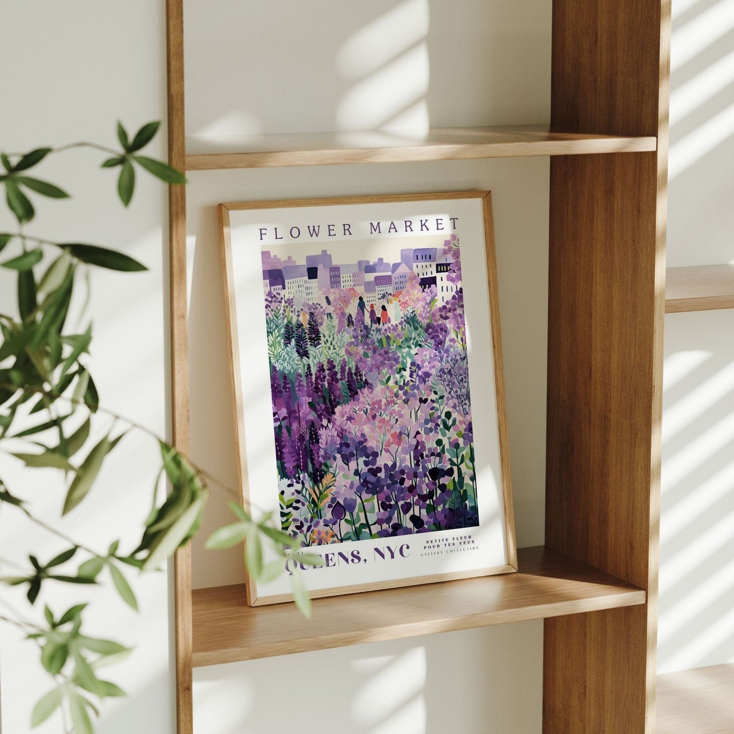 Queens Flower Market Poster - Posters - Enchanted Sights
