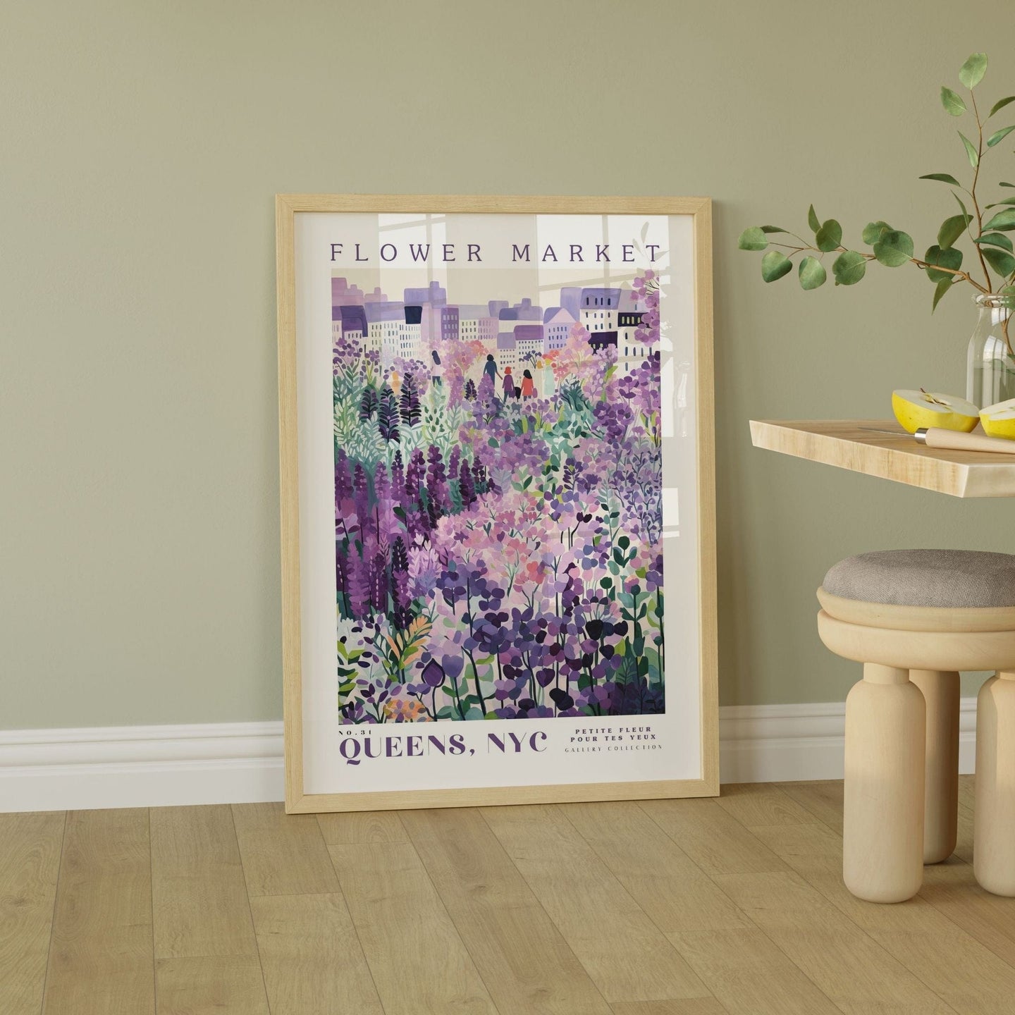 Queens Flower Market Poster - Posters - Enchanted Sights