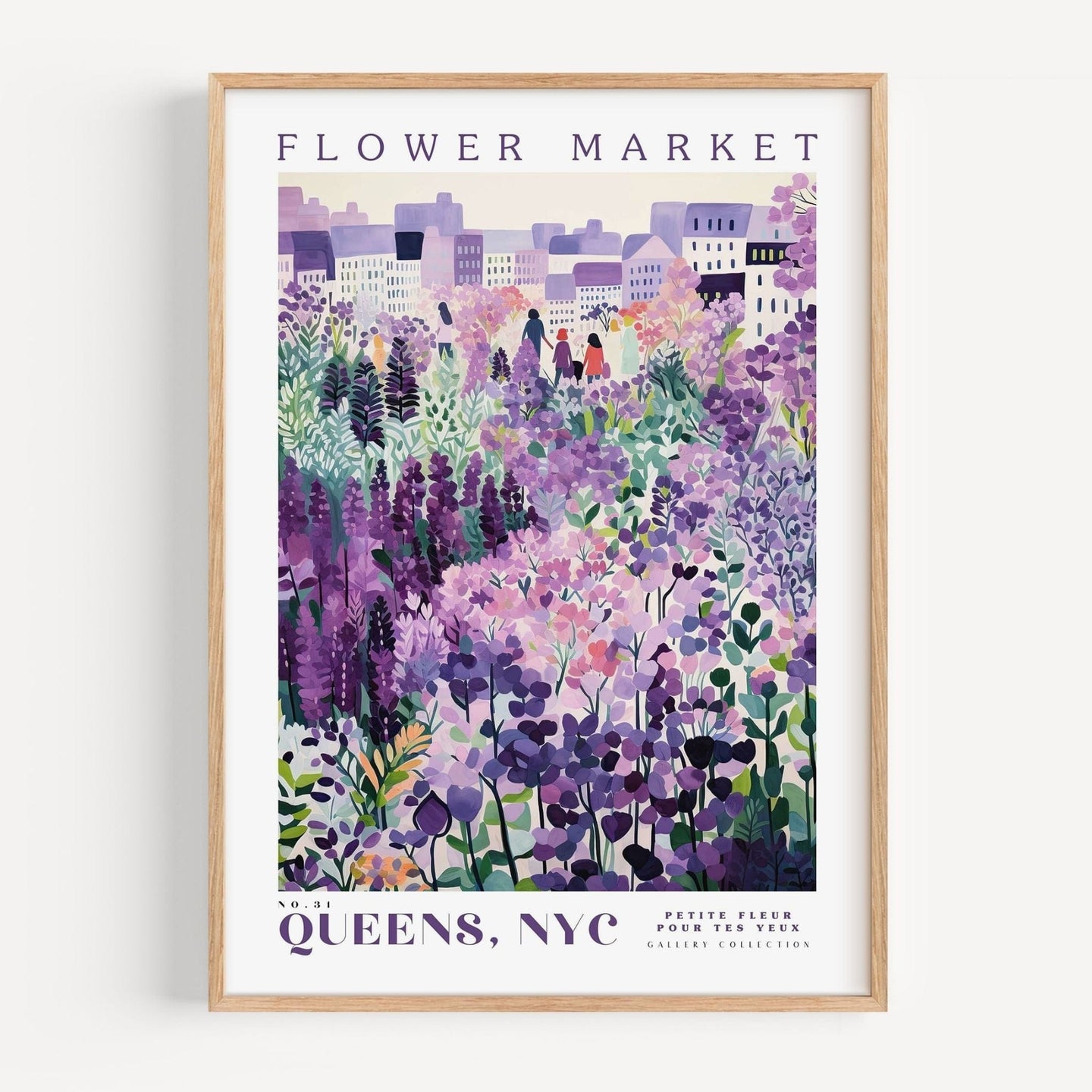 Queens Flower Market Poster - Posters - Enchanted Sights