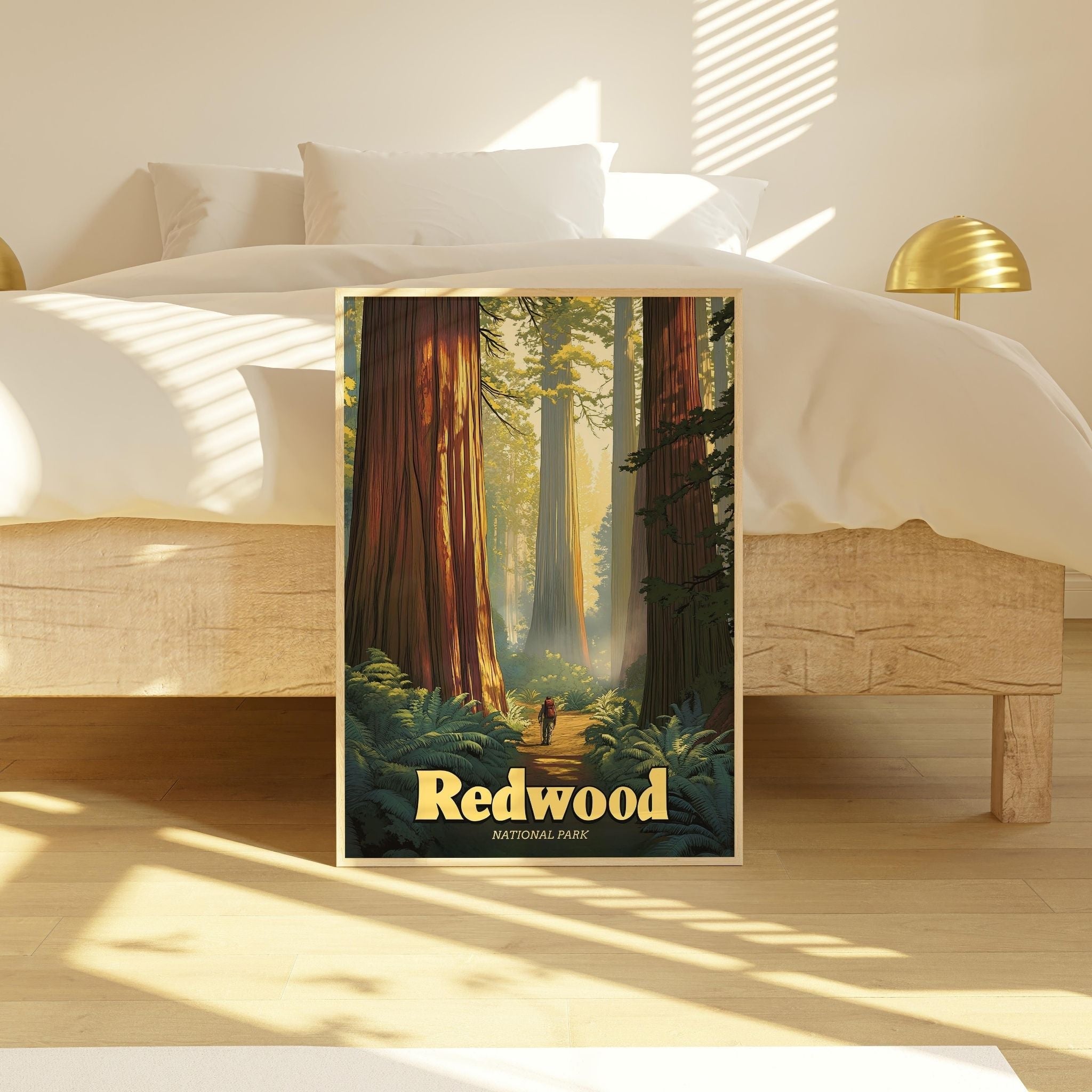 Redwood Retro National Park Poster - Poster - Enchanted Sights