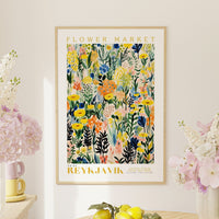 Reykjavik Flower Market Poster - Posters - Enchanted Sights