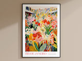 Rio De Janeiro Flower Market Poster - Posters - Enchanted Sights