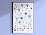 Rome Flower Market Poster - Posters - Enchanted Sights